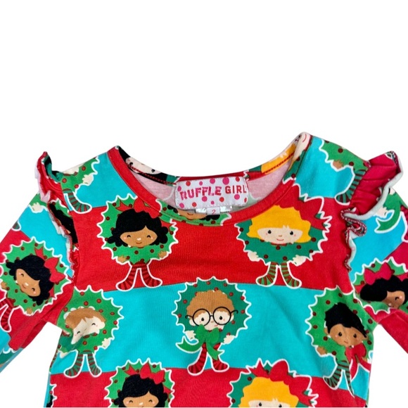 RUFFLE GIRL Christmas dress Girl’s size 2 - Picture 4 of 8